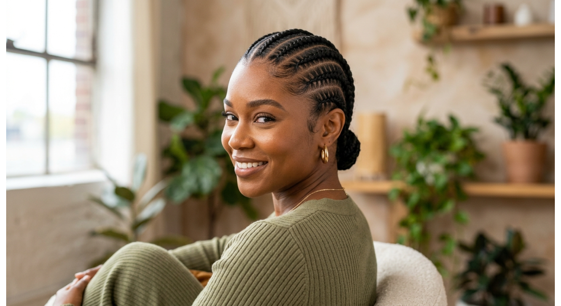 Classic Straight Back Cornrows