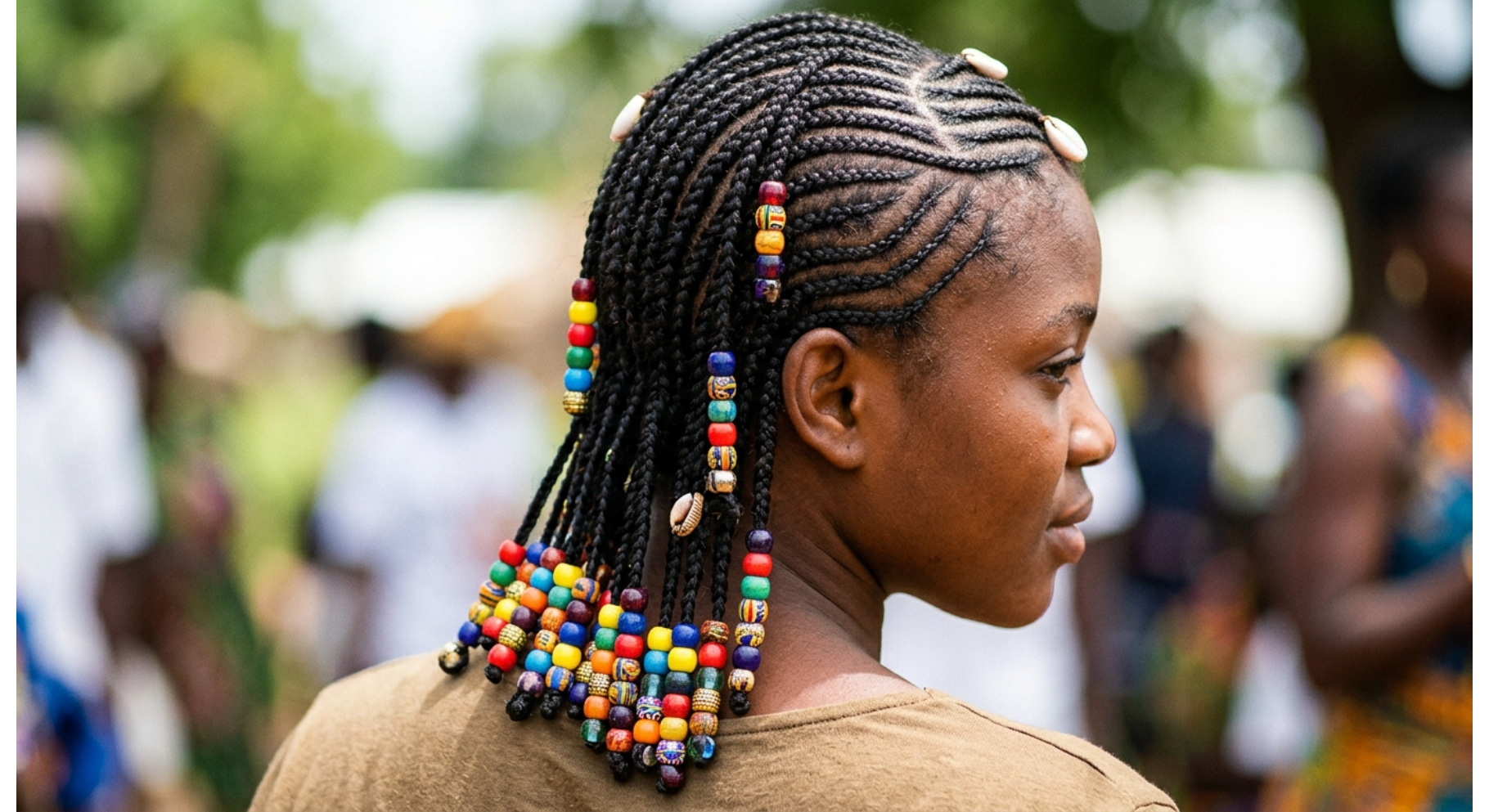 Cornrows with Beads