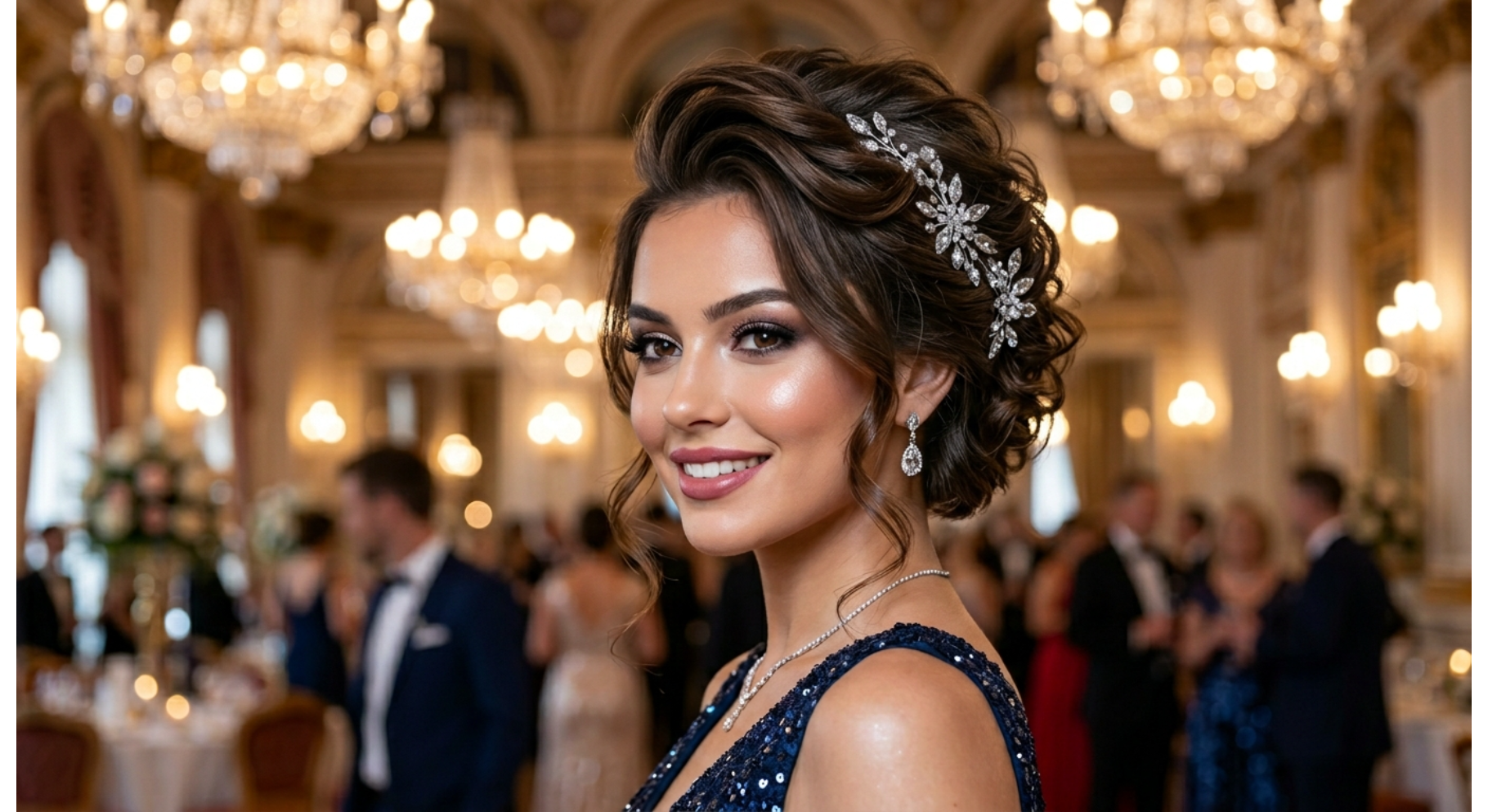Crystal Clip Elegant Updo