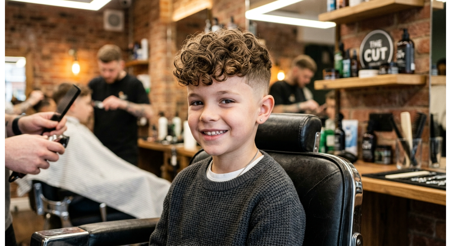 Curly Crop Fade