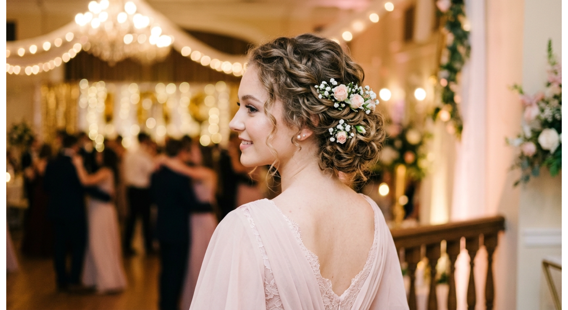 Floral Accent Updo