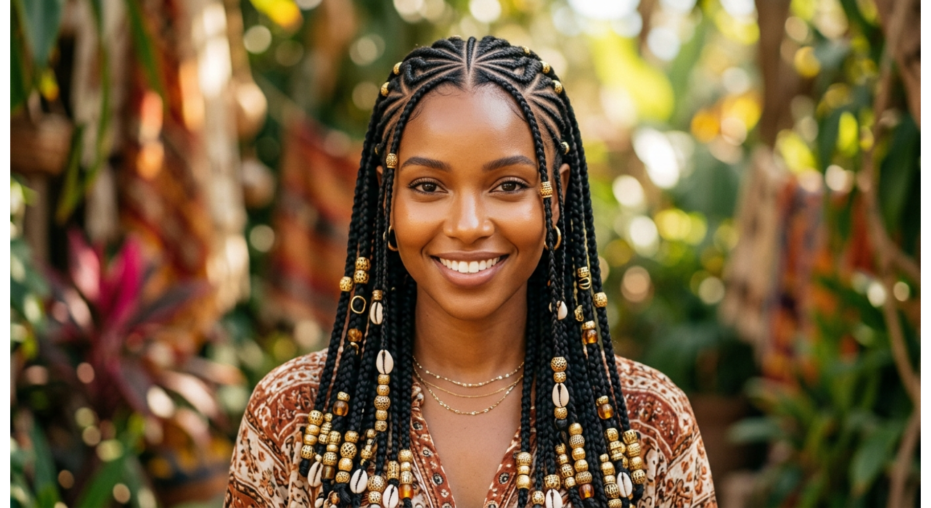 Fulani Braids With Beads