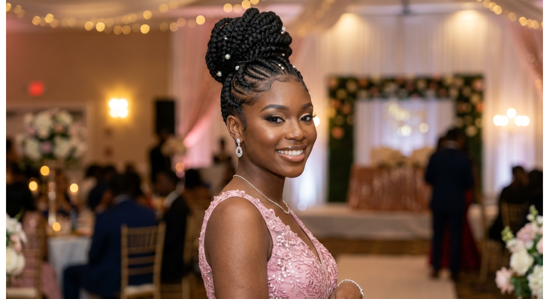 Goddess Braids Updo