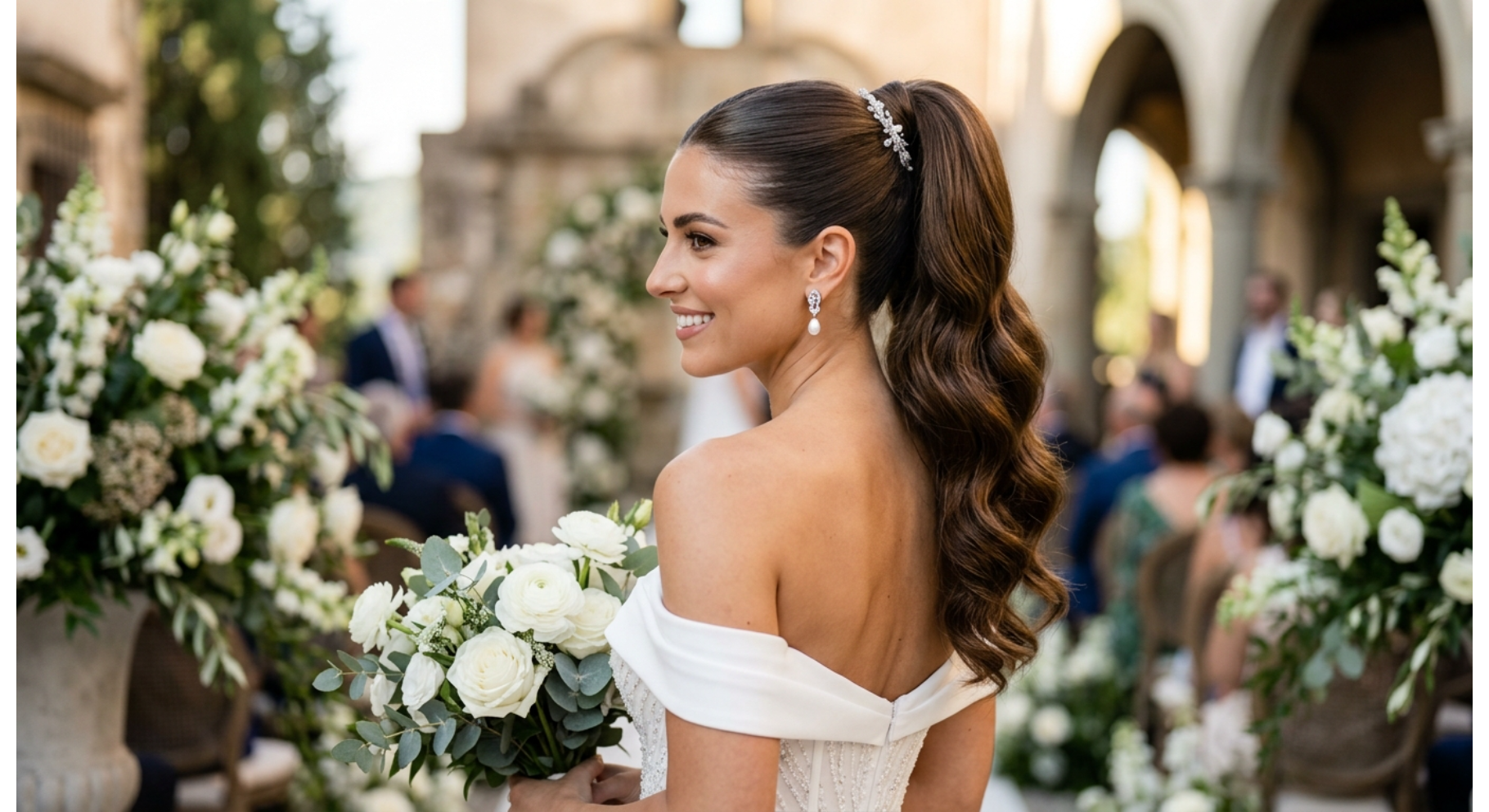 High Ponytail with Soft Waves
