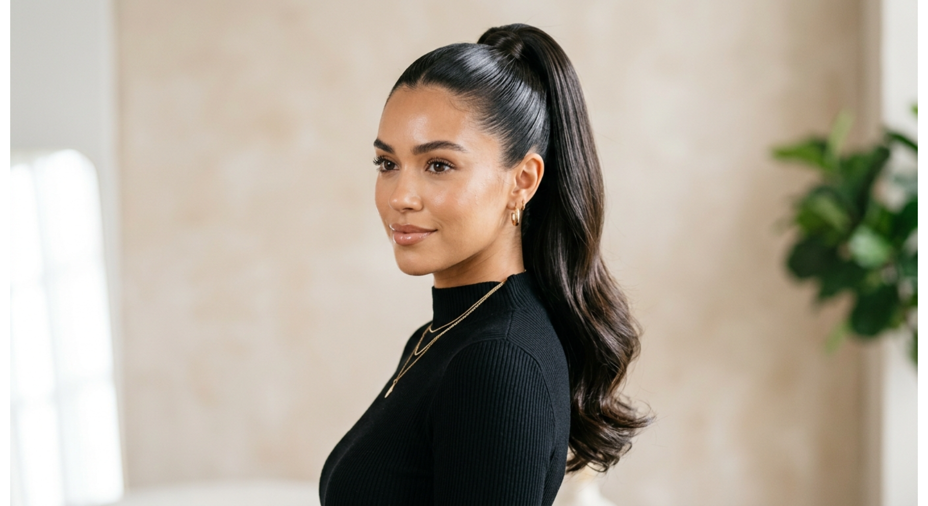 High Slick Ponytail