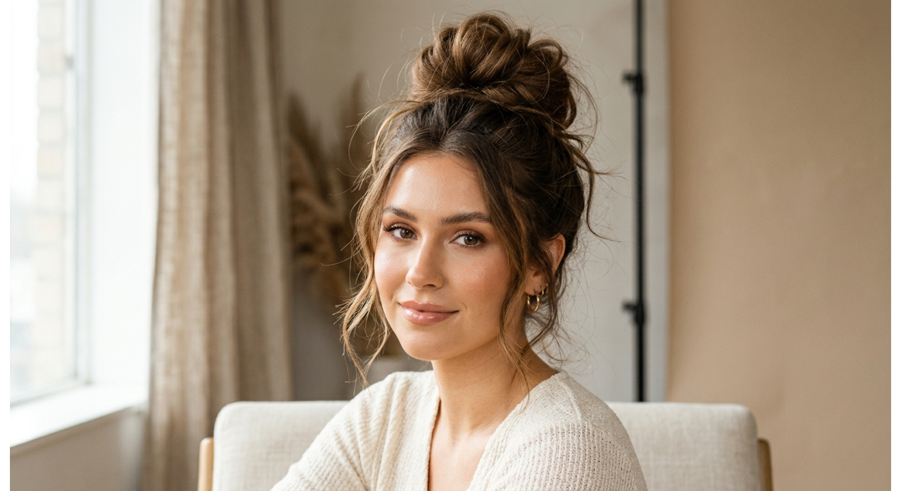 High Voluminous Messy Bun
