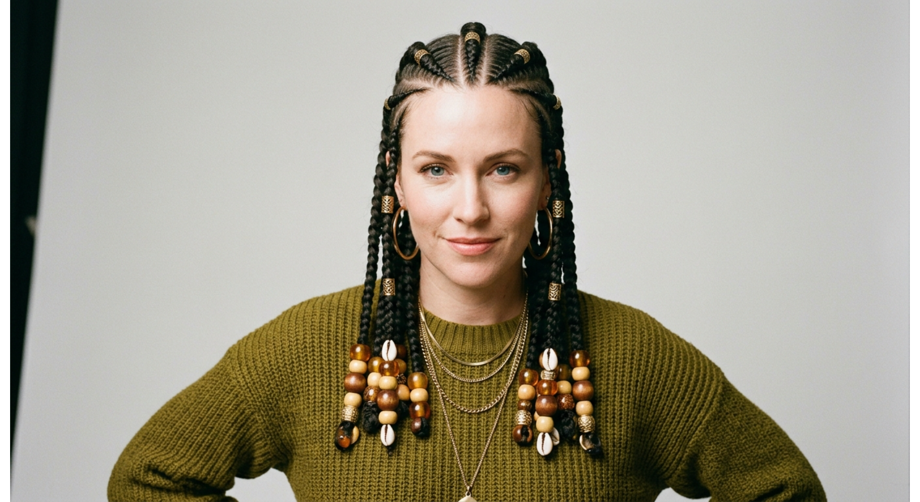Jumbo Fulani Braids with Statement Beads
