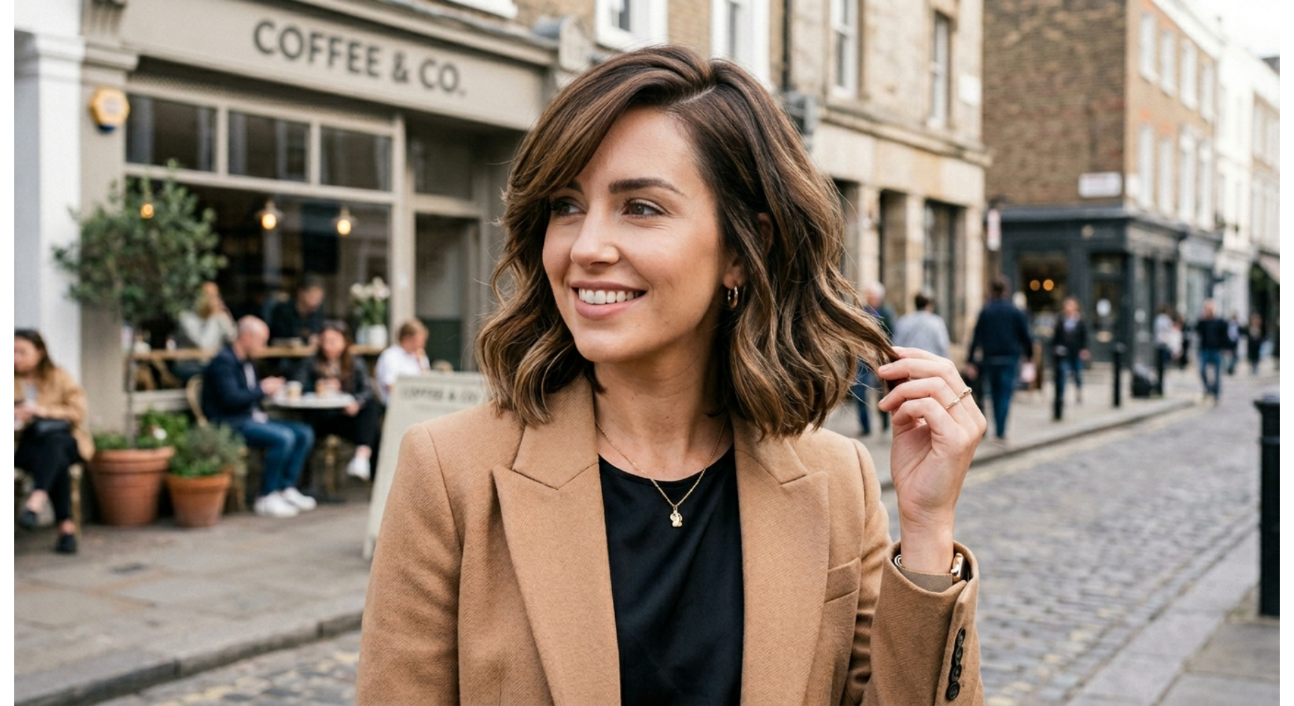 Layered Bob with Side Fringe