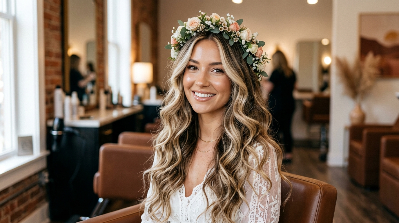 Layered Hair With Face Framing Highlights