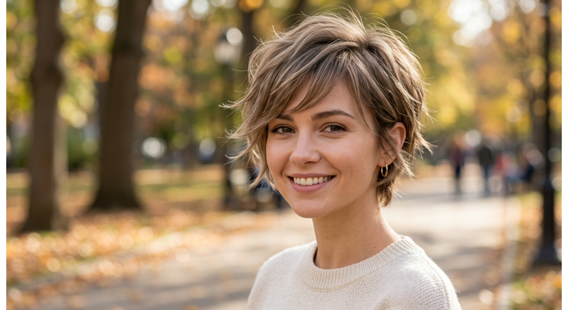 Layered Pixie Shag with Side Bangs