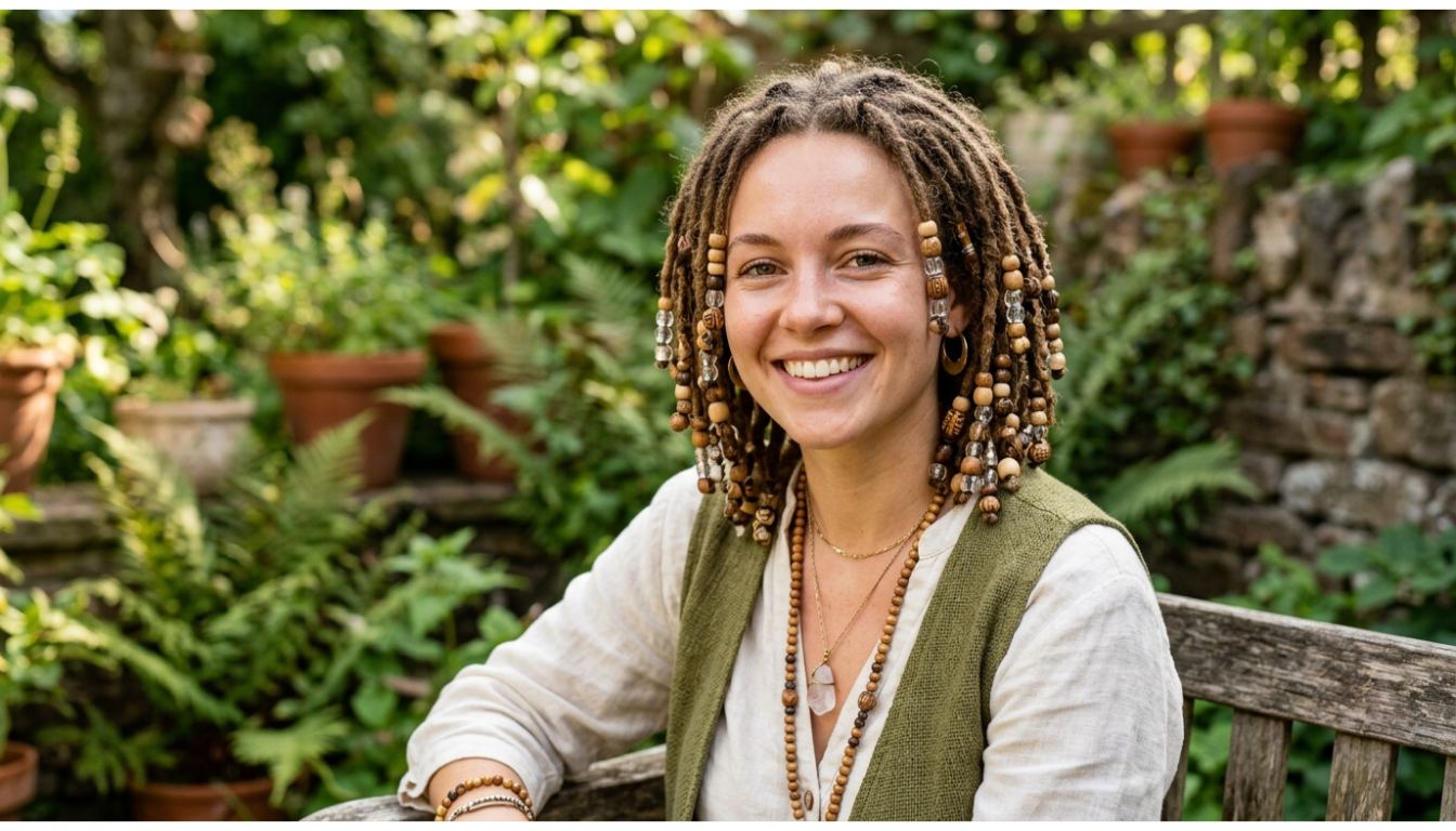 Locs With Beaded Ends