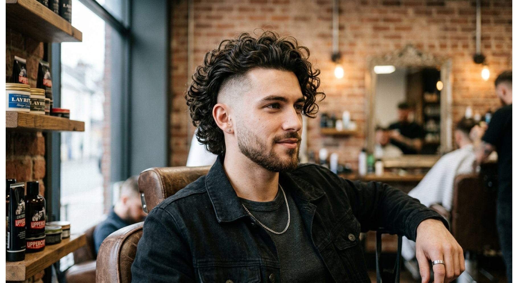 Long Curly Undercut Blend
