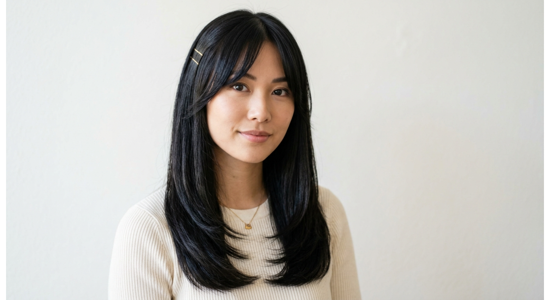 Long Straight Layers with Curtain Fringe