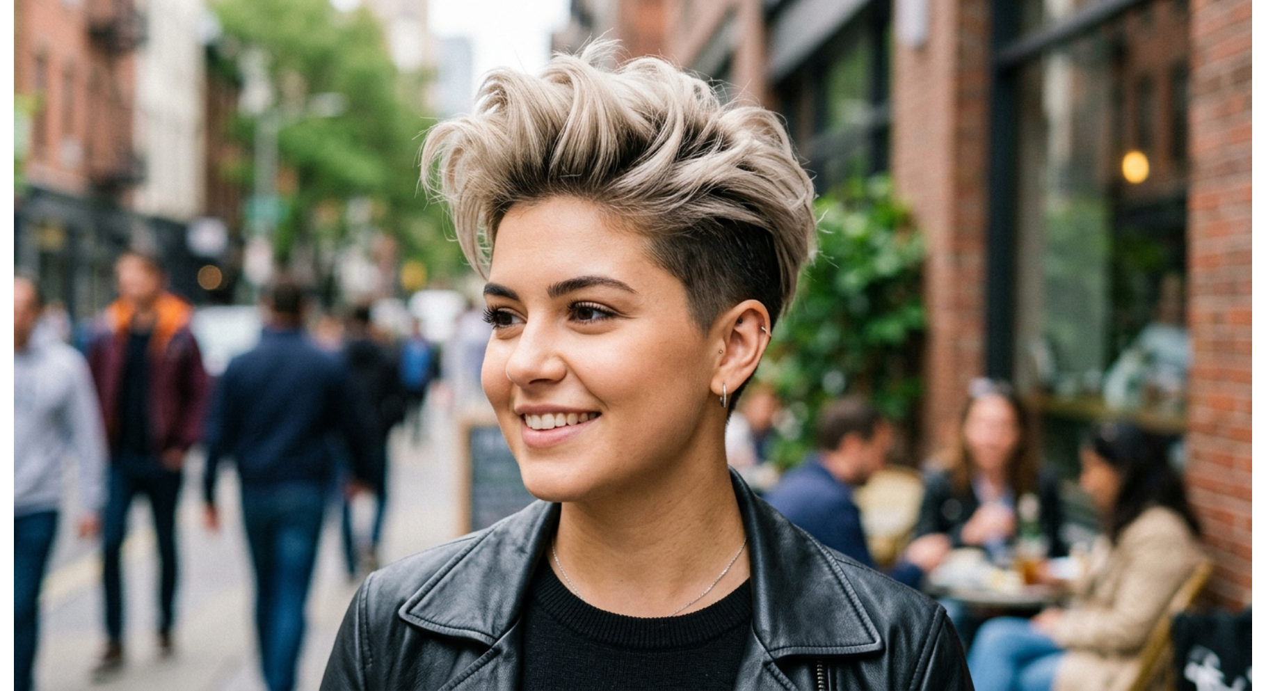 Long Top Short Sides Pixie
