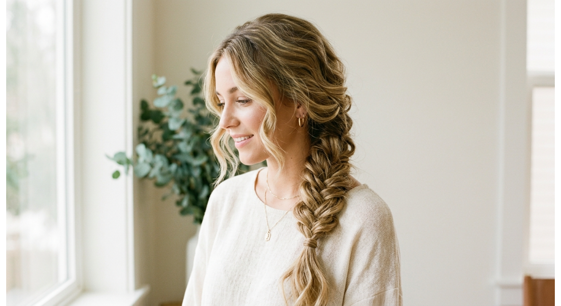 Loose Side Braid with Volume