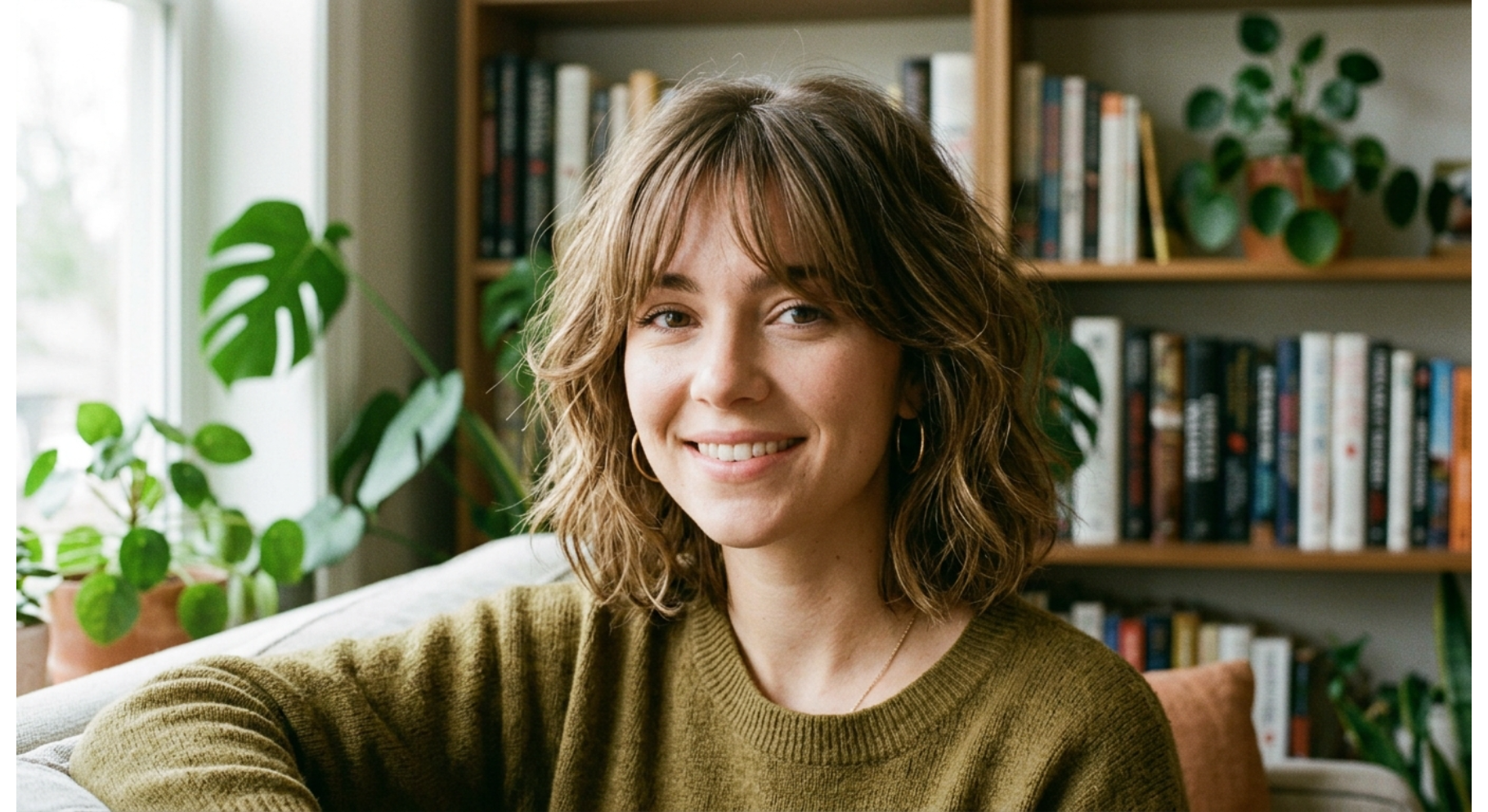 Messy Bob with Curtain Bangs