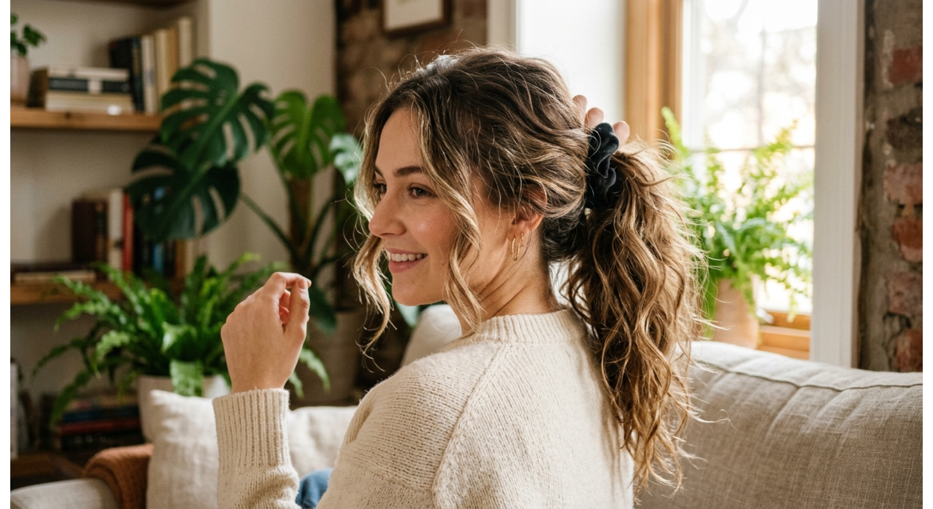 Messy Textured Ponytail