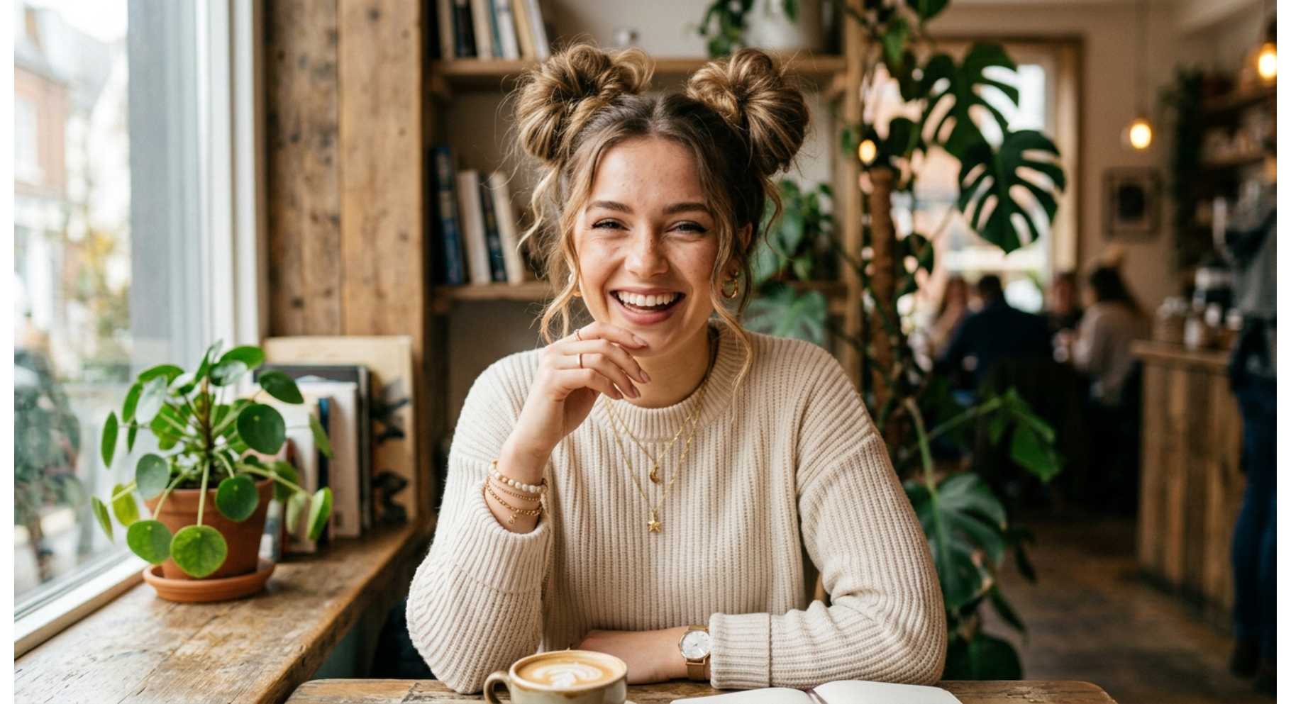 Modern Messy Double Bun