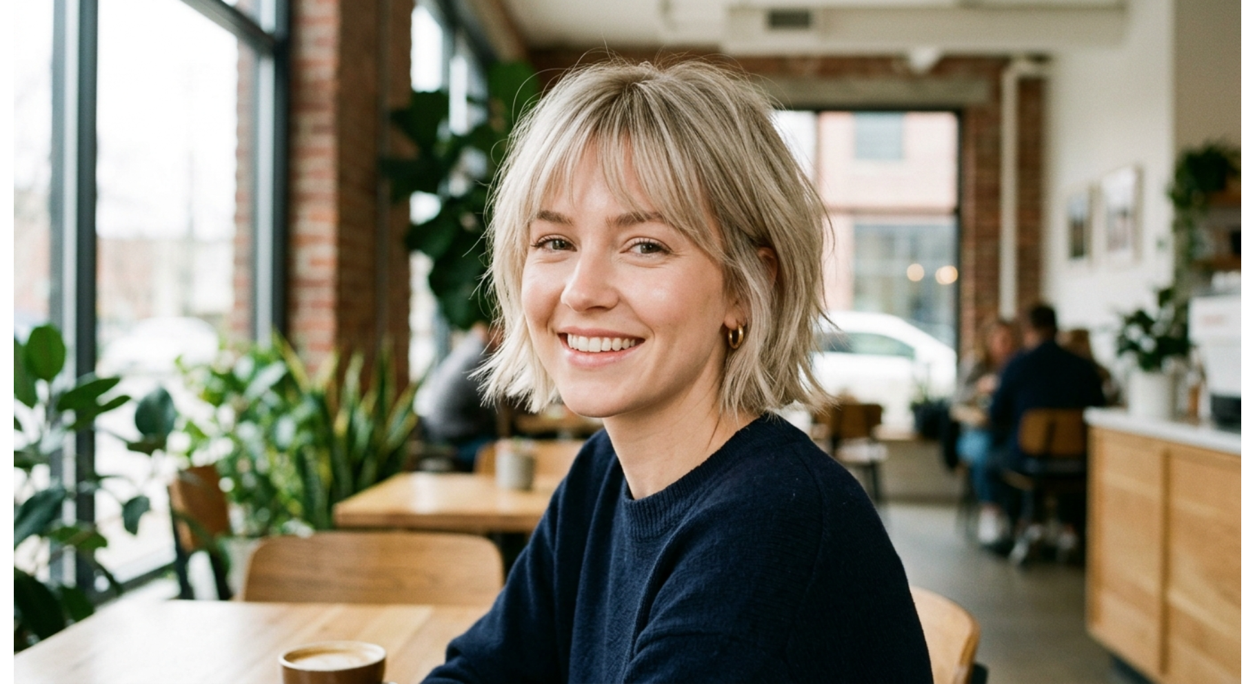 Modern Minimal Shag with Light Bangs
