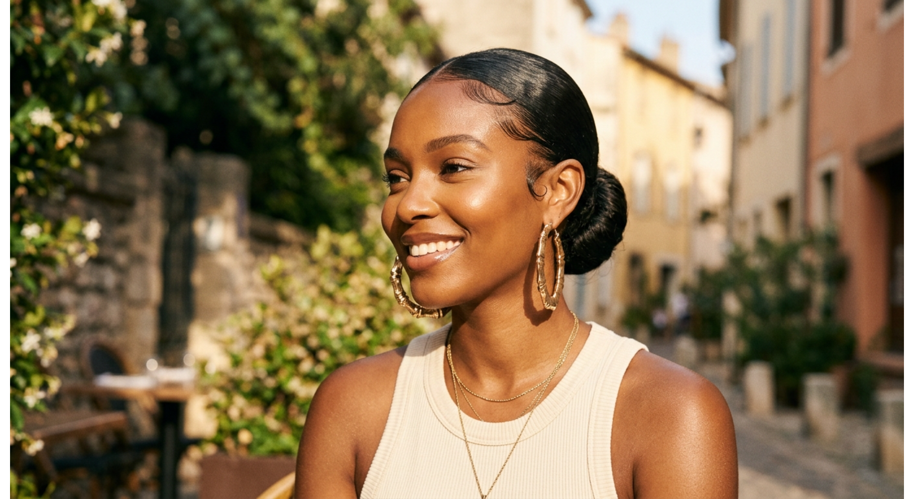 Natural Hair Slick Bun