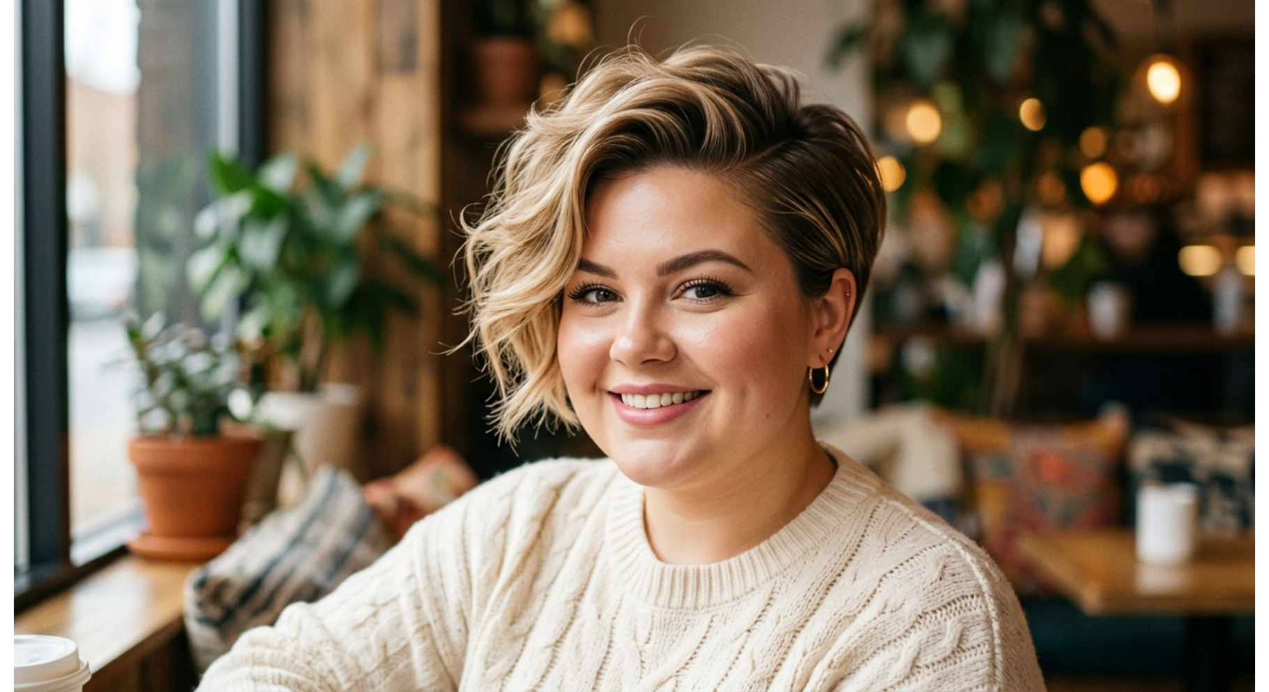 Pixie with Deep Side Part