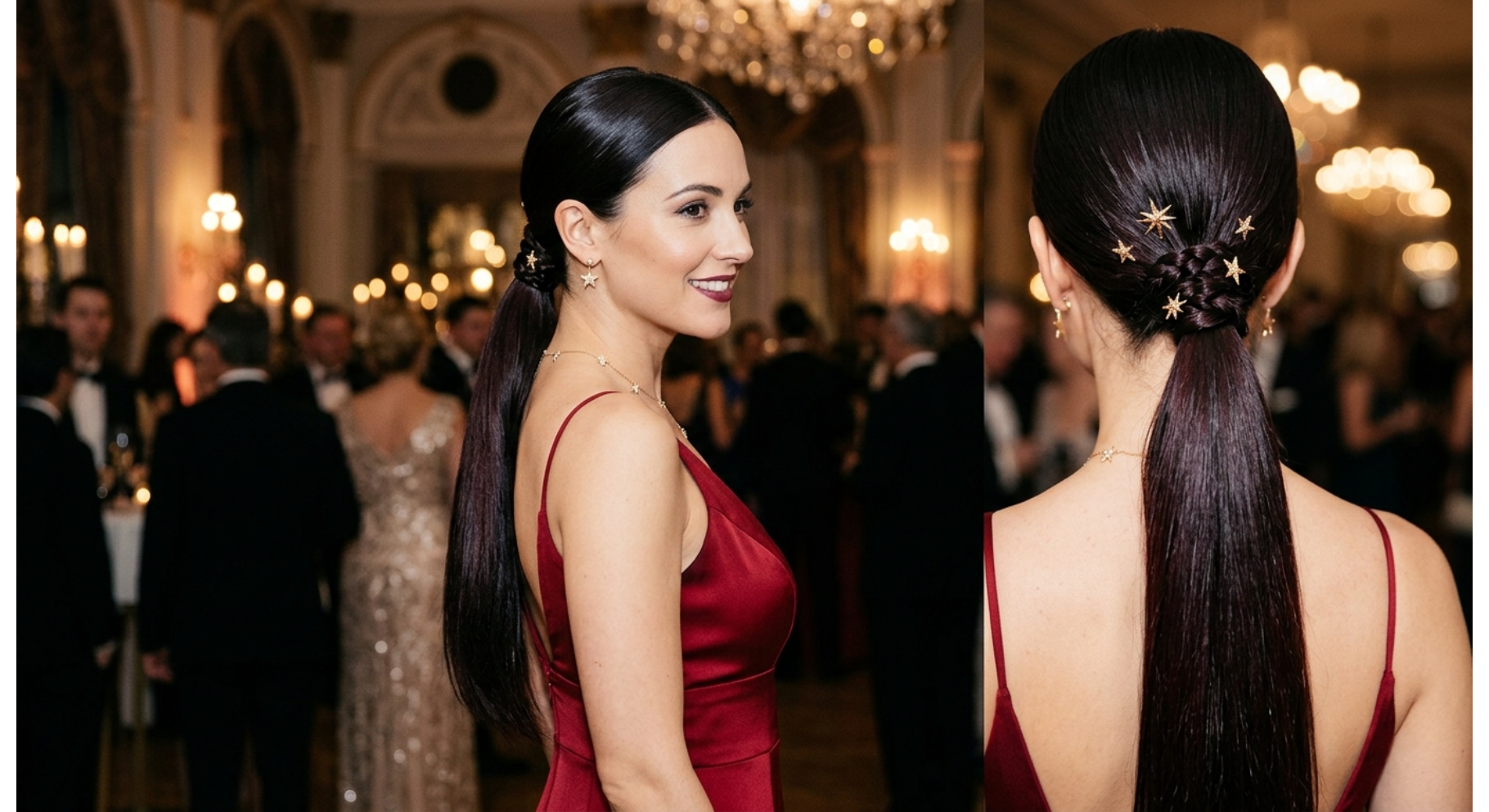 Ponytail with Braided Base