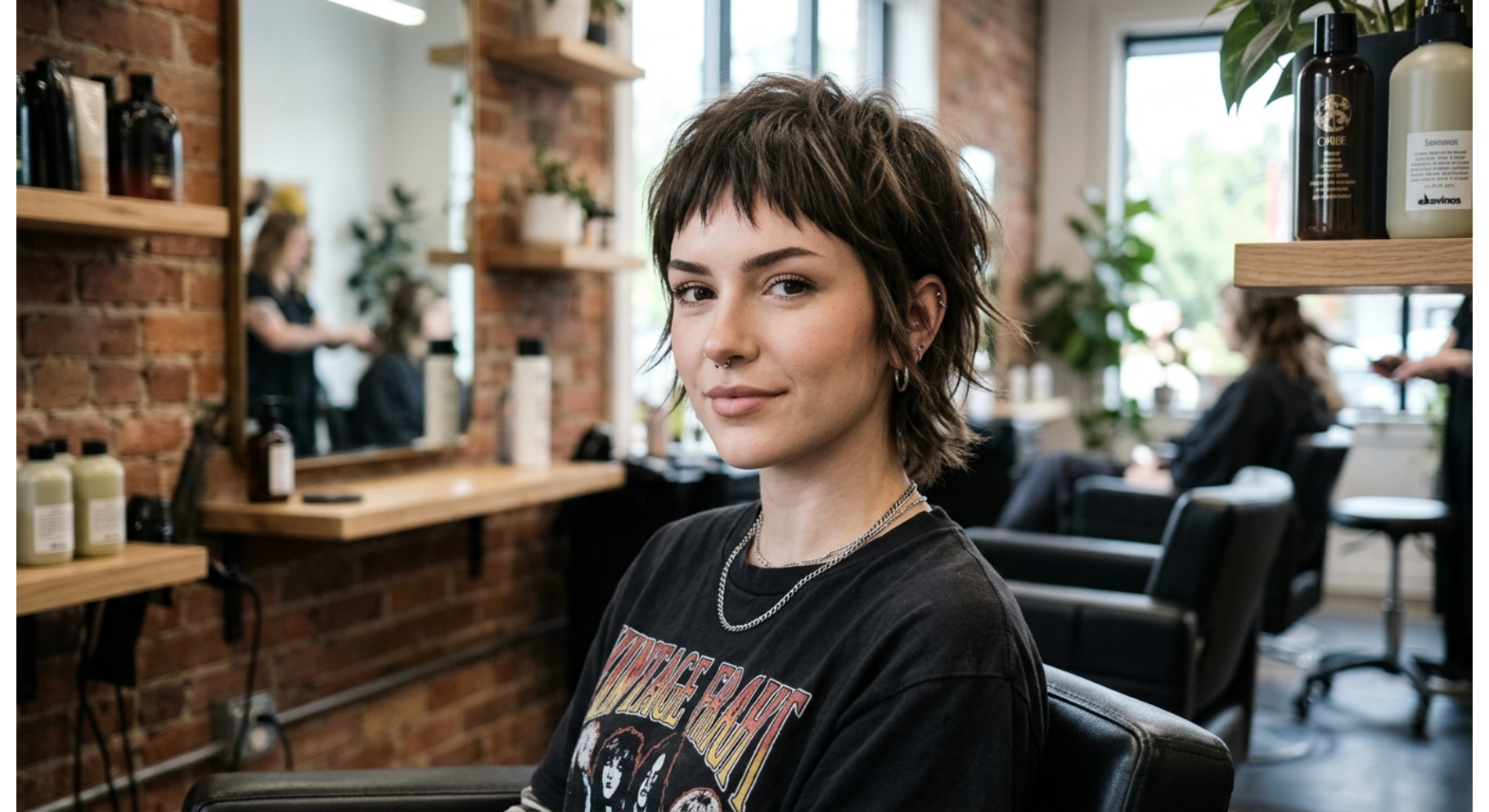 Razor Cut Shag with Baby Bangs