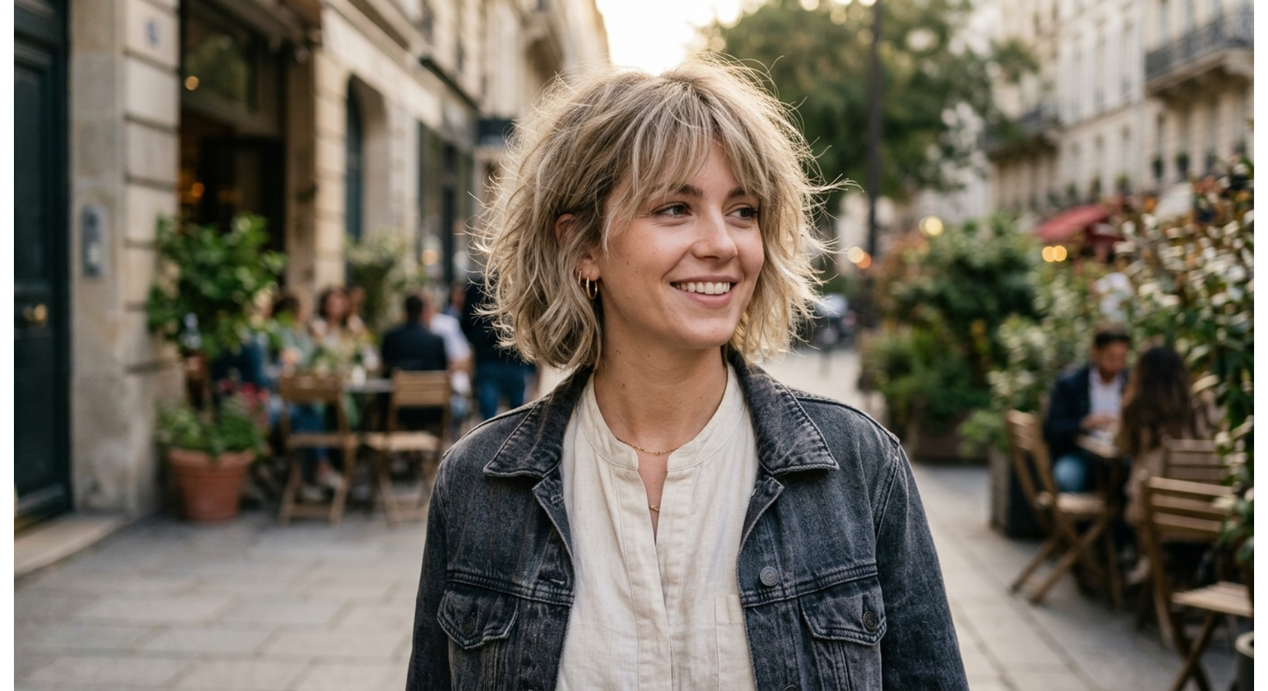 Shaggy Messy Bob with Light Layers