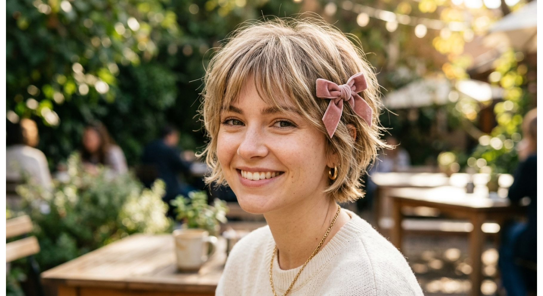Shaggy Pixie Bob with Light Bangs