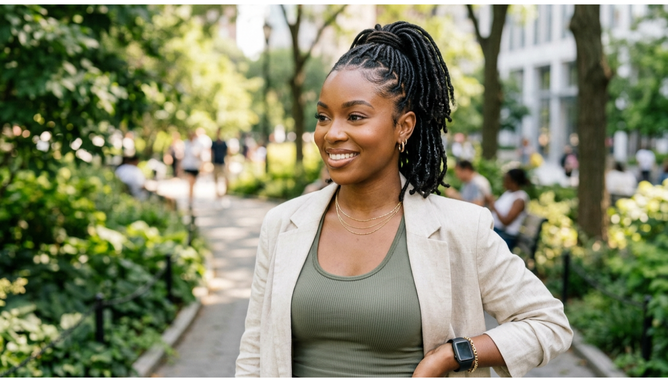 Short Loc Ponytail
