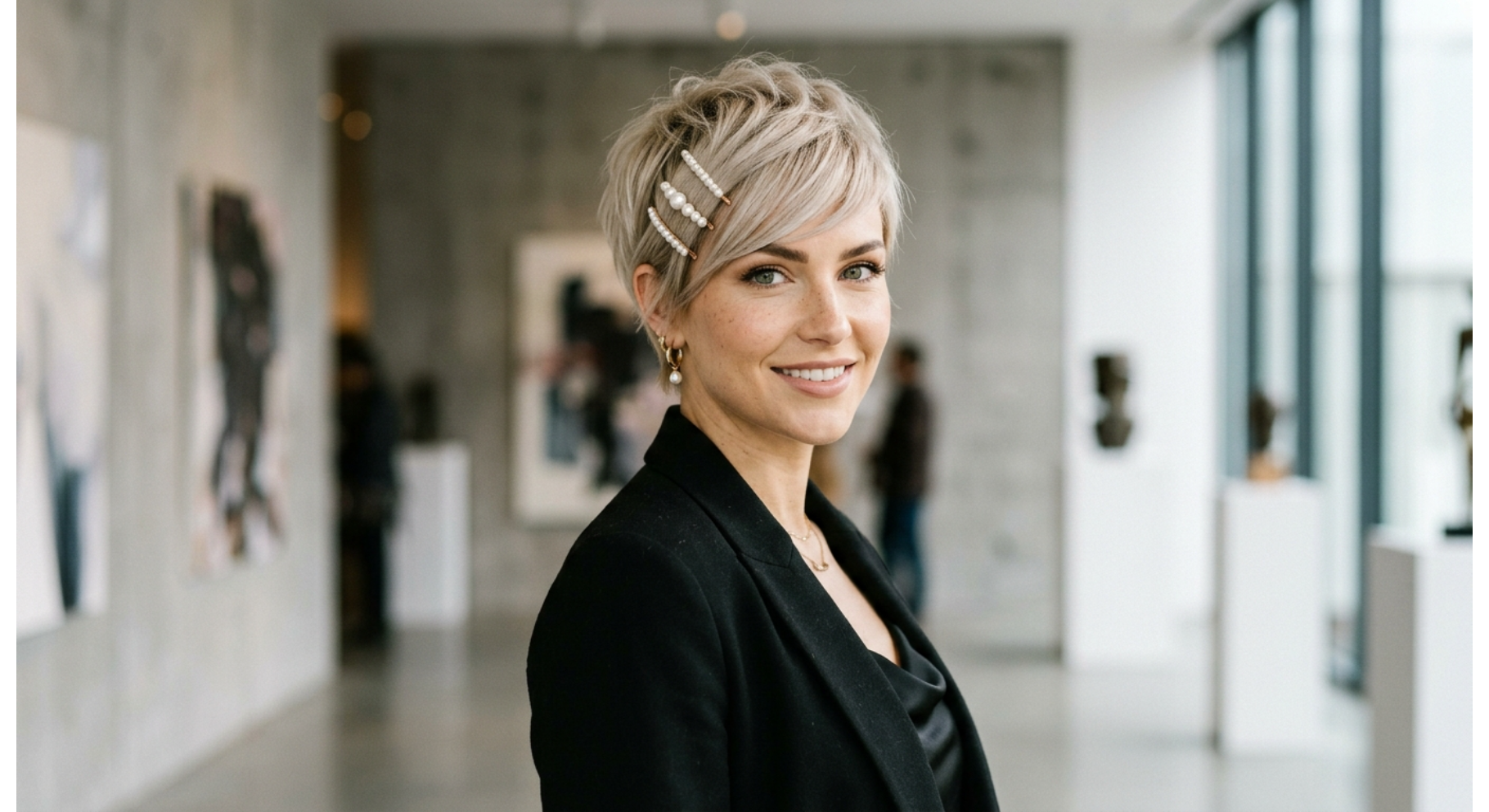 Short Pixie Cut with Side Bangs