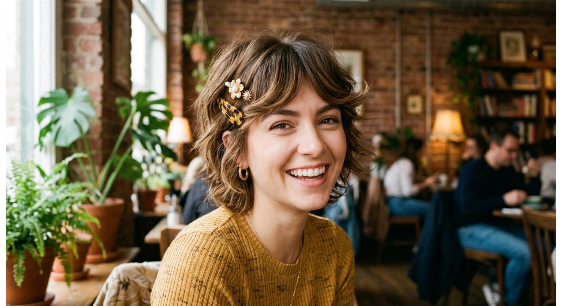 Short Shag with Flipped-Out Bangs