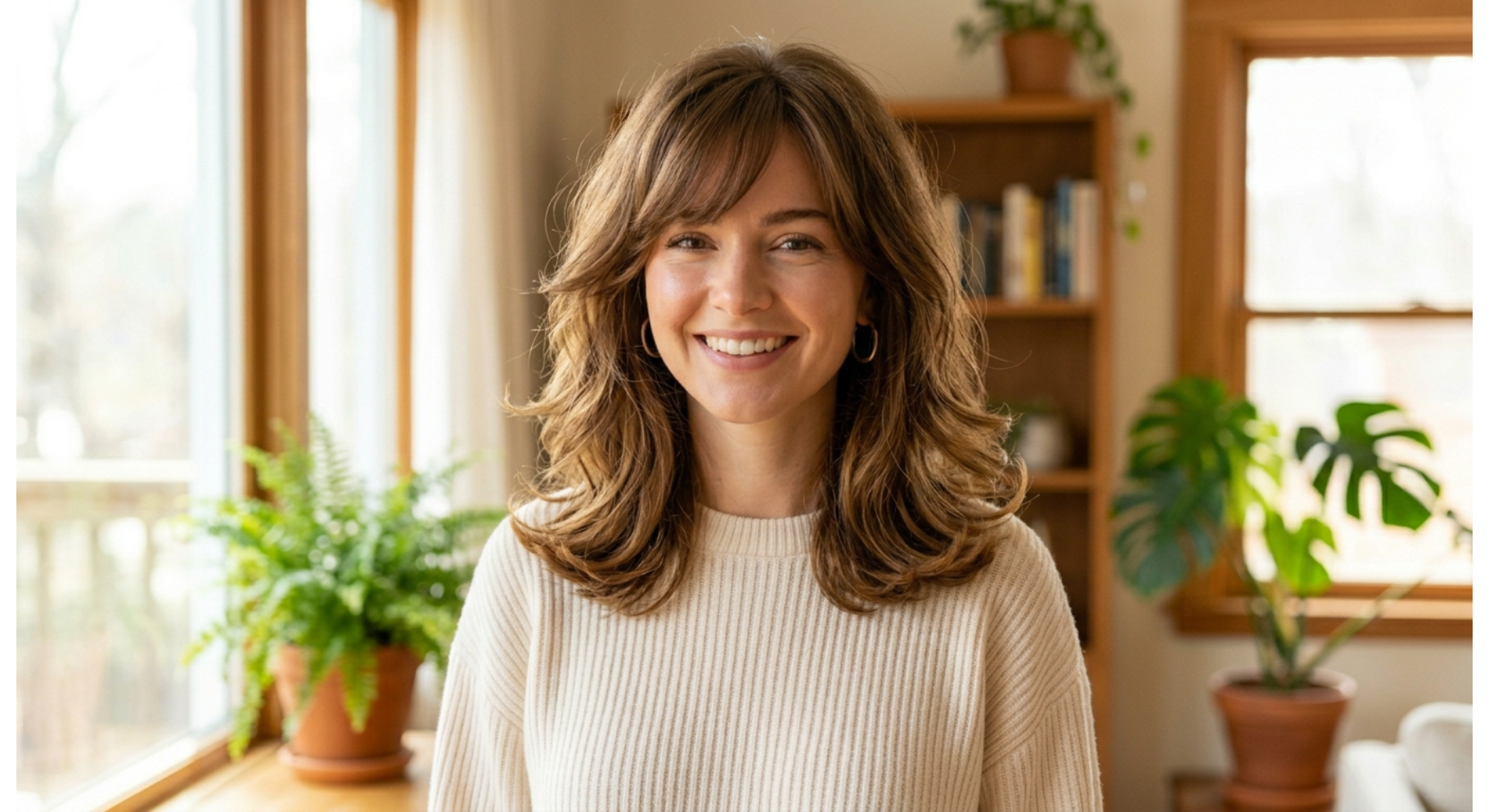Shoulder Length Flip with Side Bangs