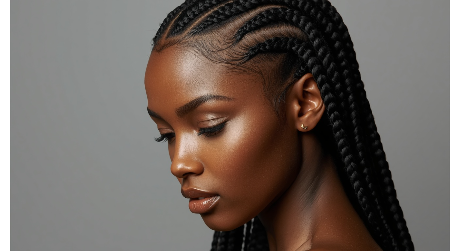 Side Part Cornrows