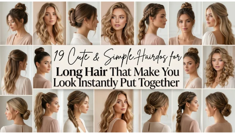 19 Cute & Simple Hairdos for Long Hair That Make You Look Instantly Put Together