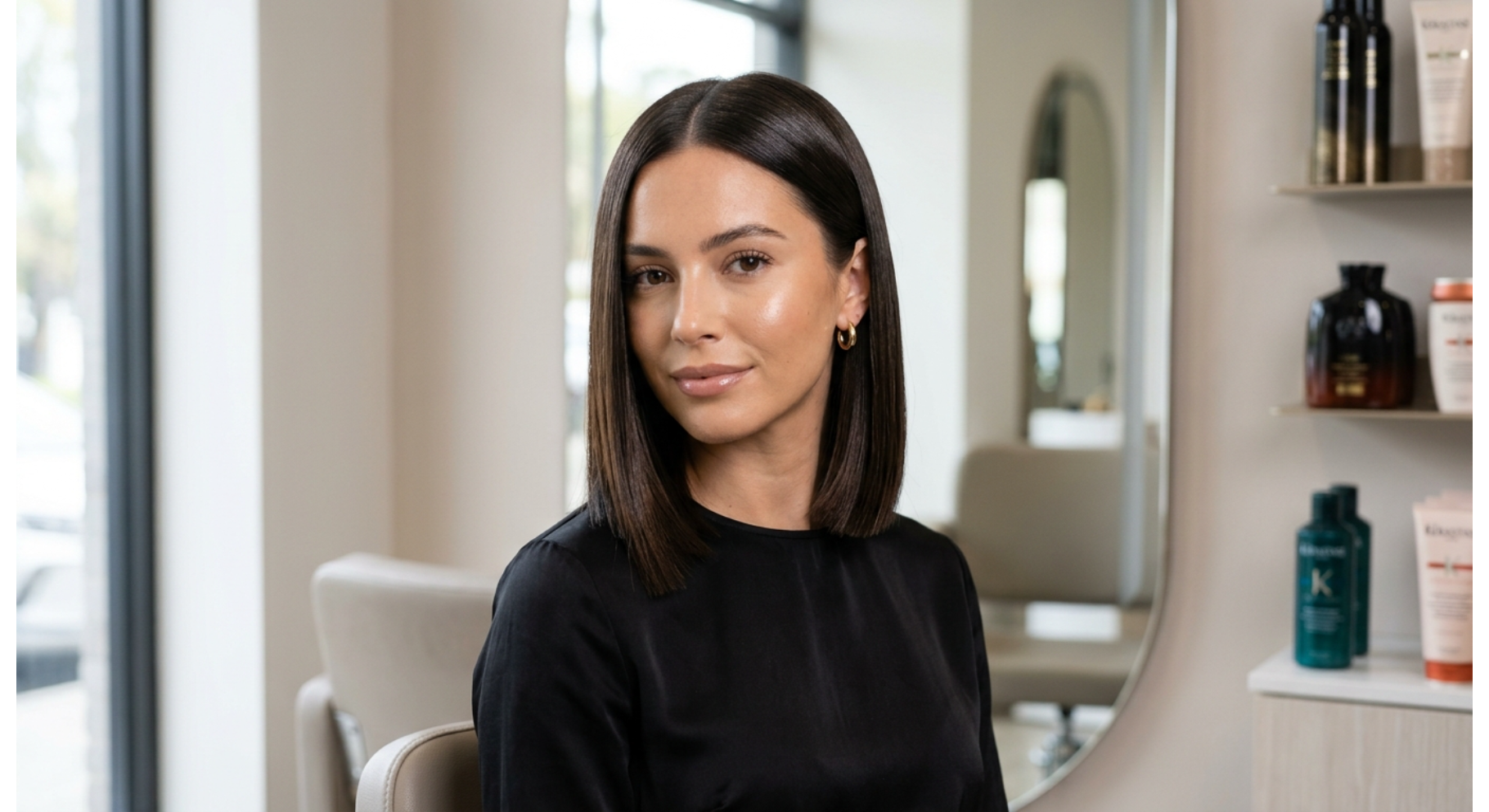 Sleek Blunt Cut Bob