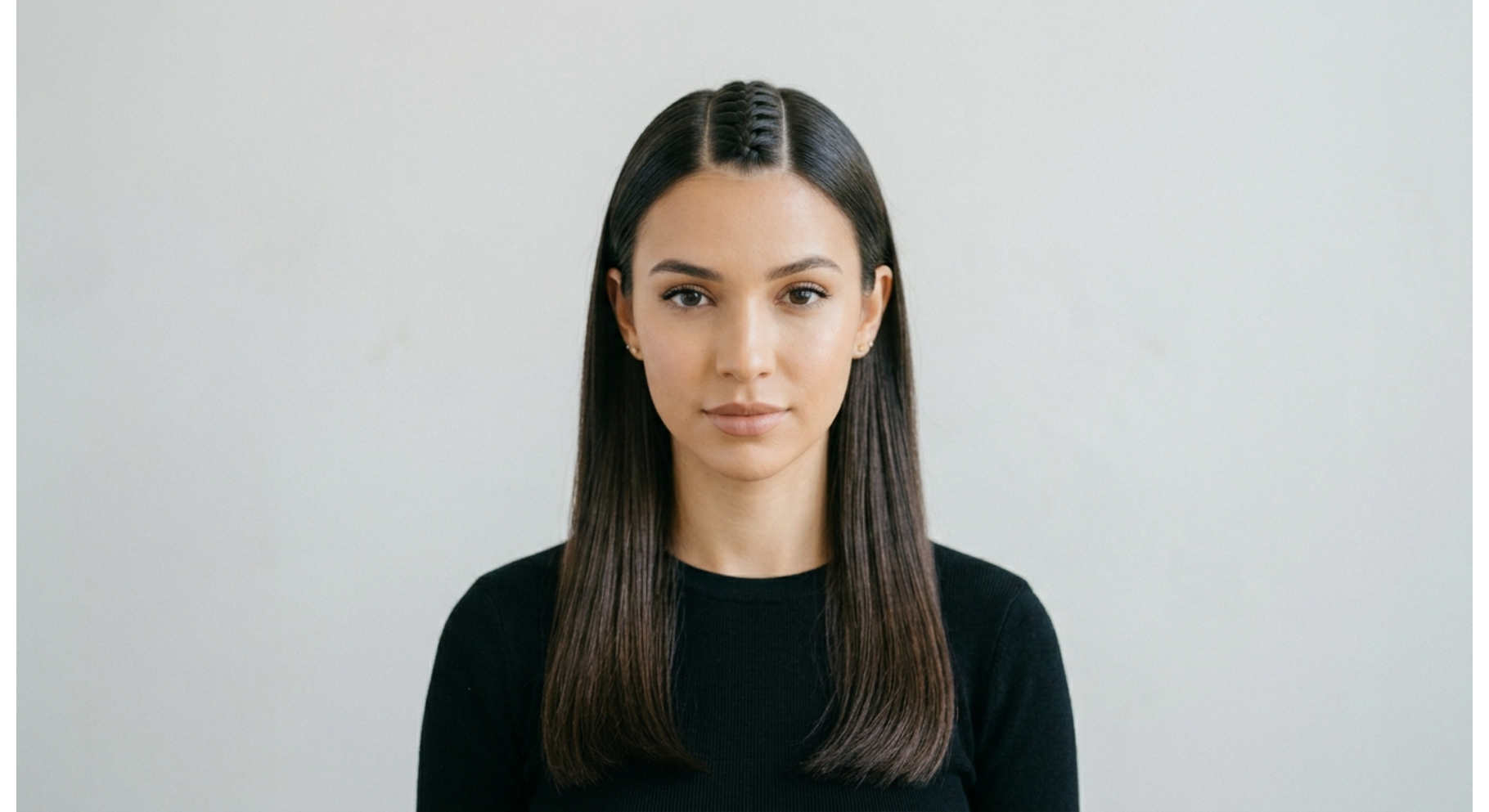 Sleek Center Braid Detail