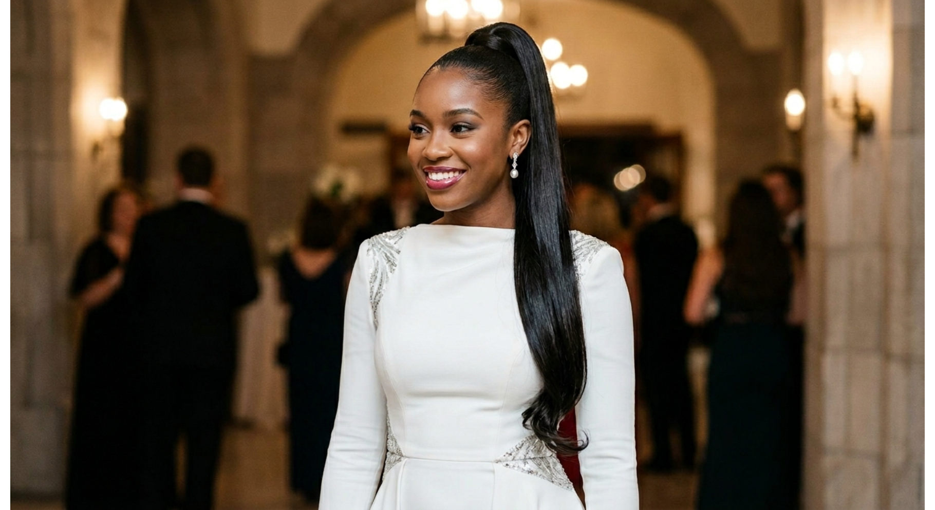 Sleek High Ponytail with Extensions