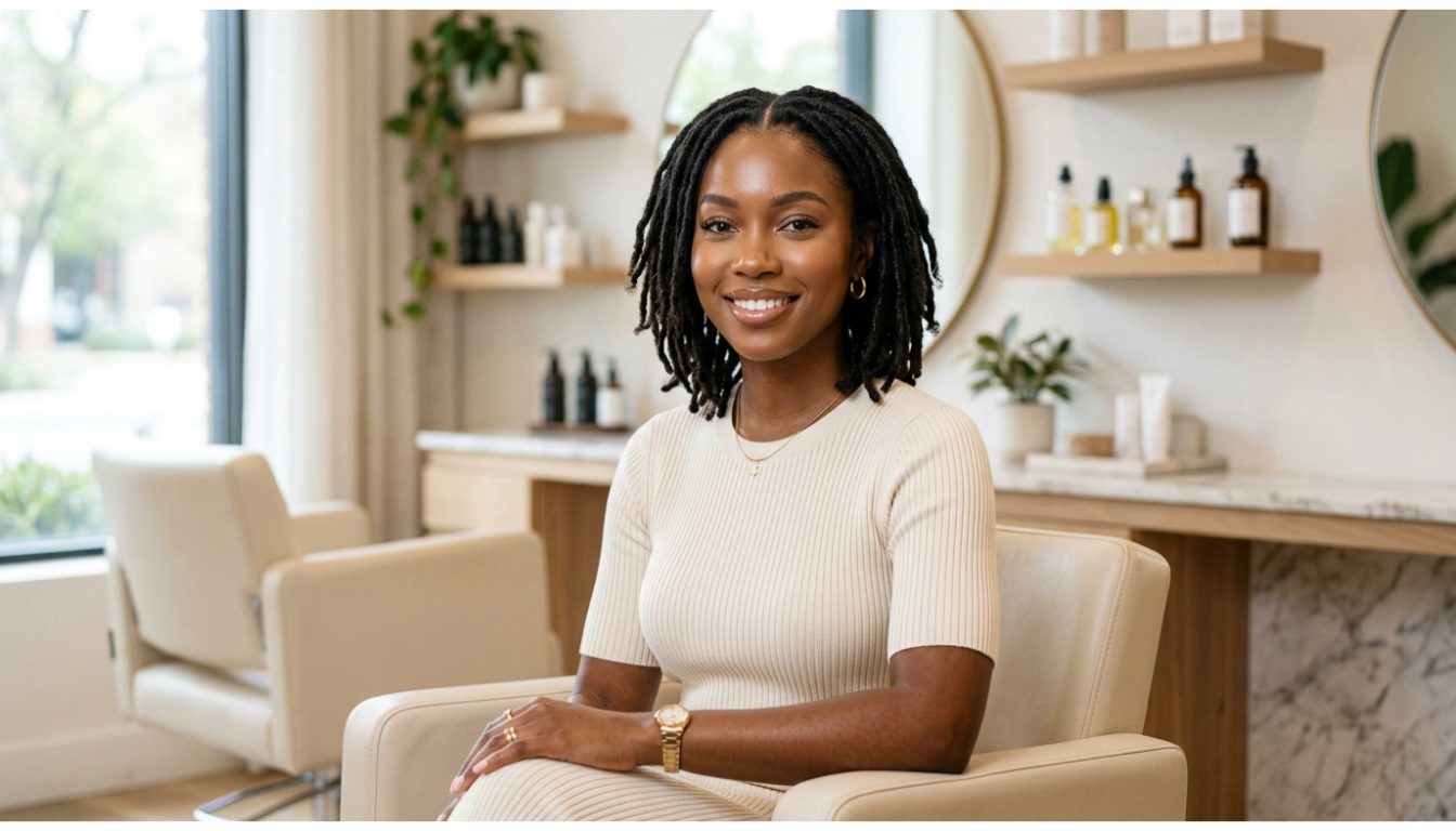 Sleek Middle Part Locs