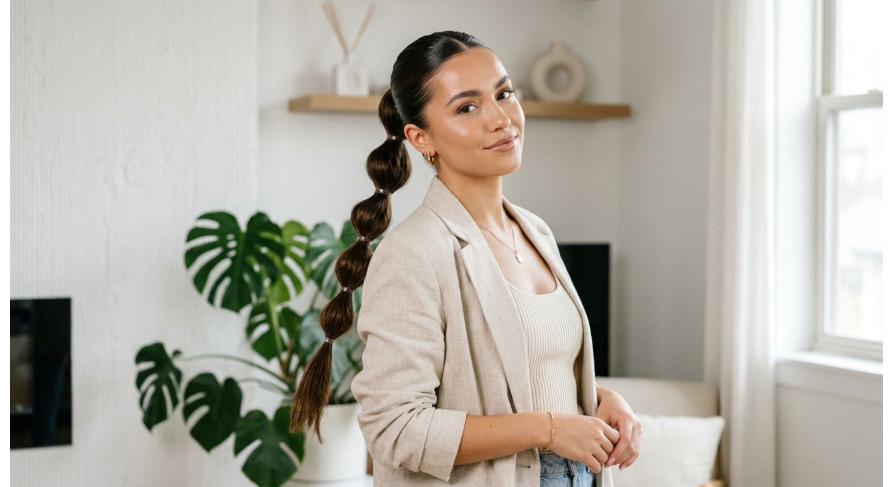 Slick Back Bubble Ponytail