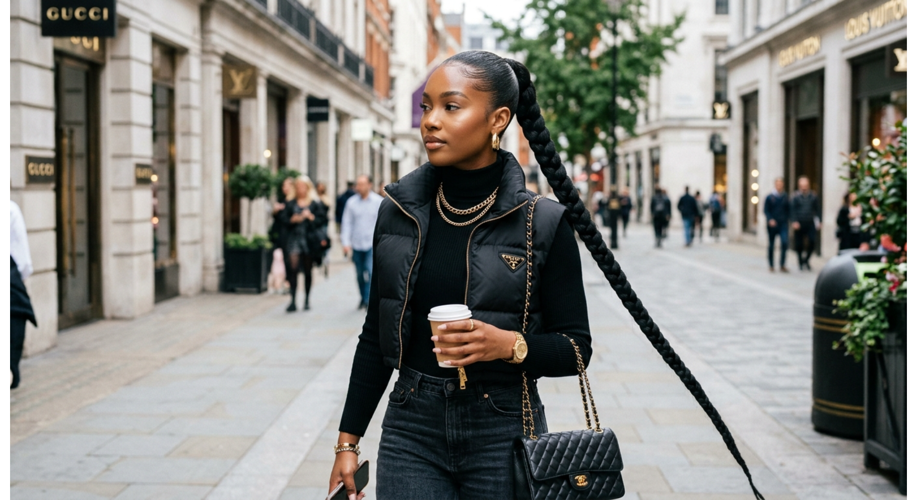 Slick Braided Ponytail