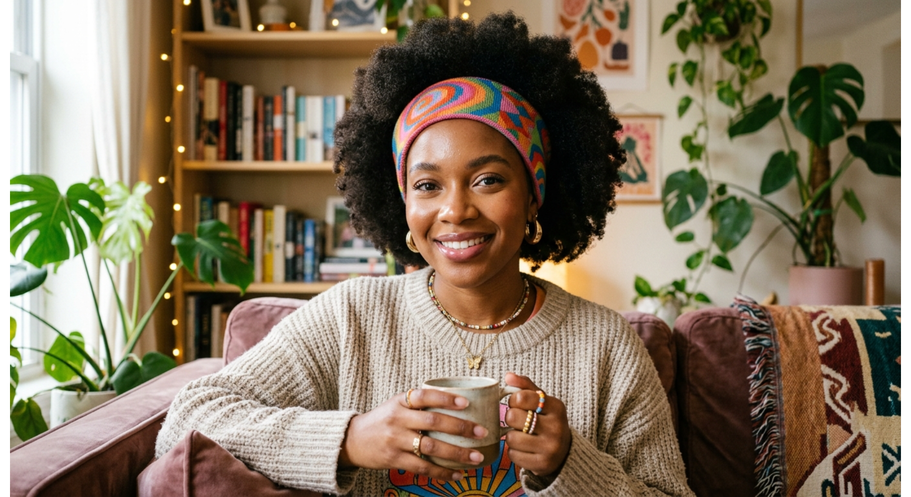 Soft Afro With Headband