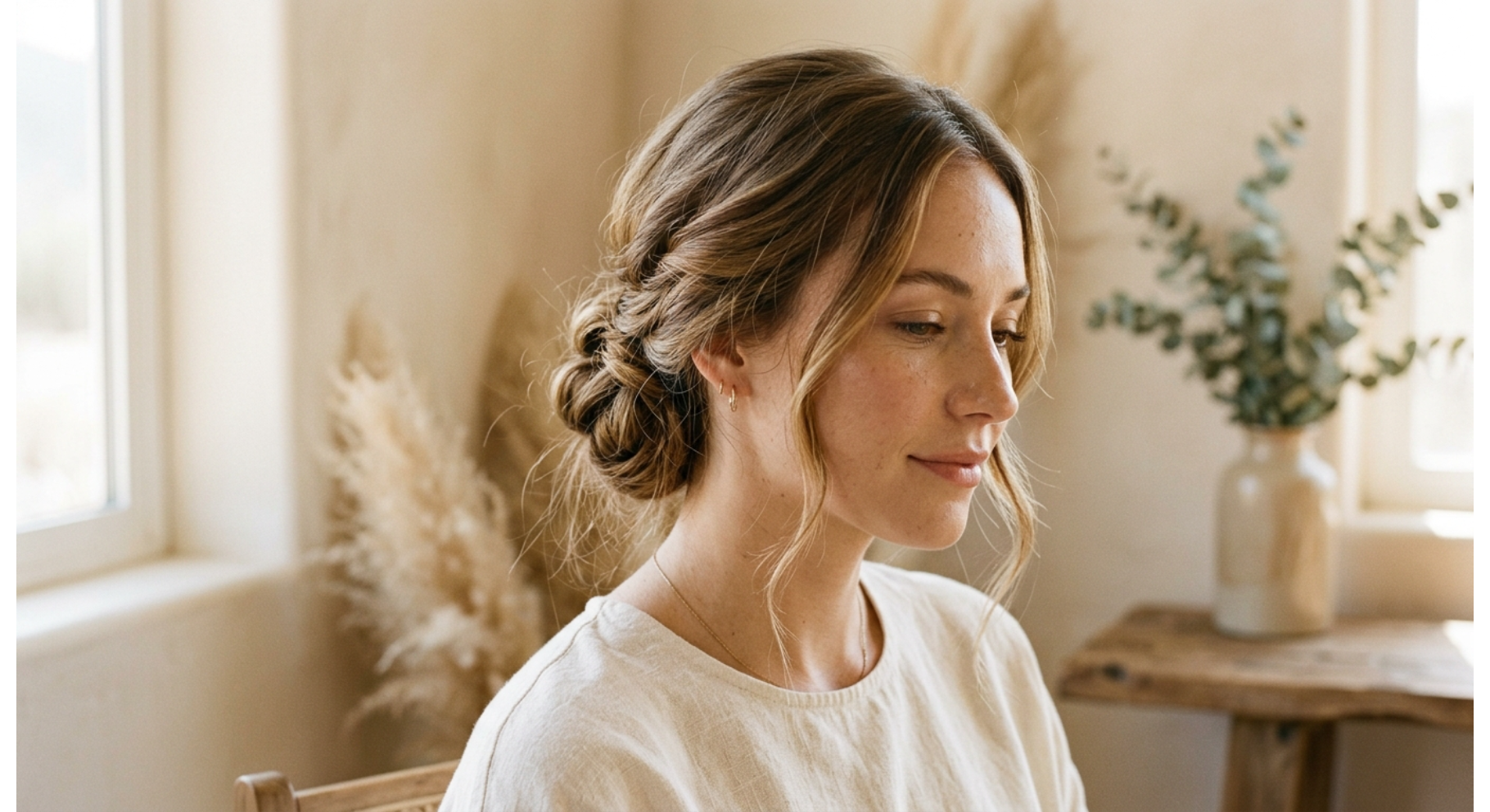 Soft Knotted Updo