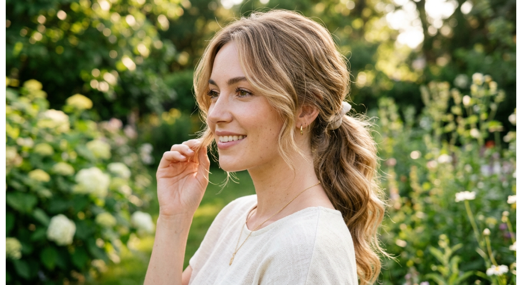 Soft Low Ponytail with Layers