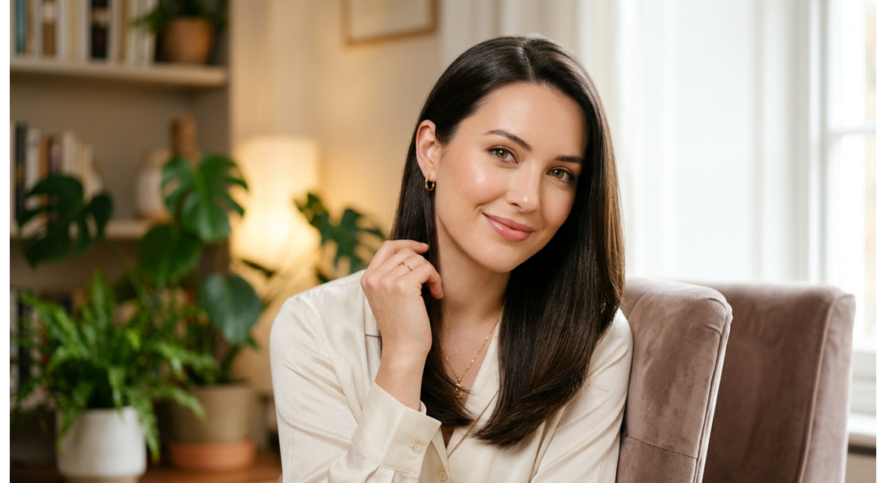 Straight Hair Sleek Side Tuck