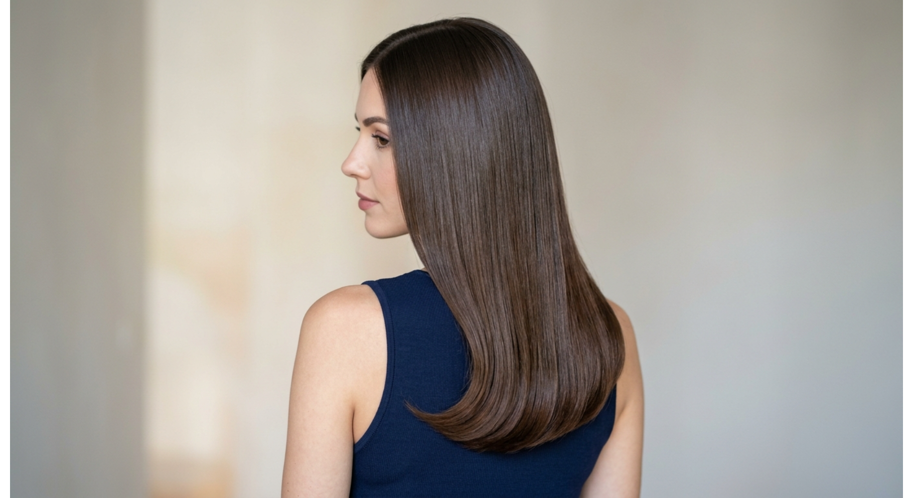 Straight Hair with Tucked Ends