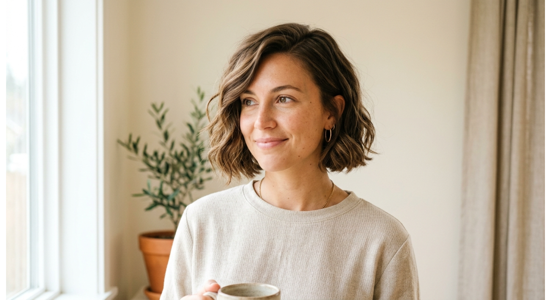 Textured Bob with Deep Side Part