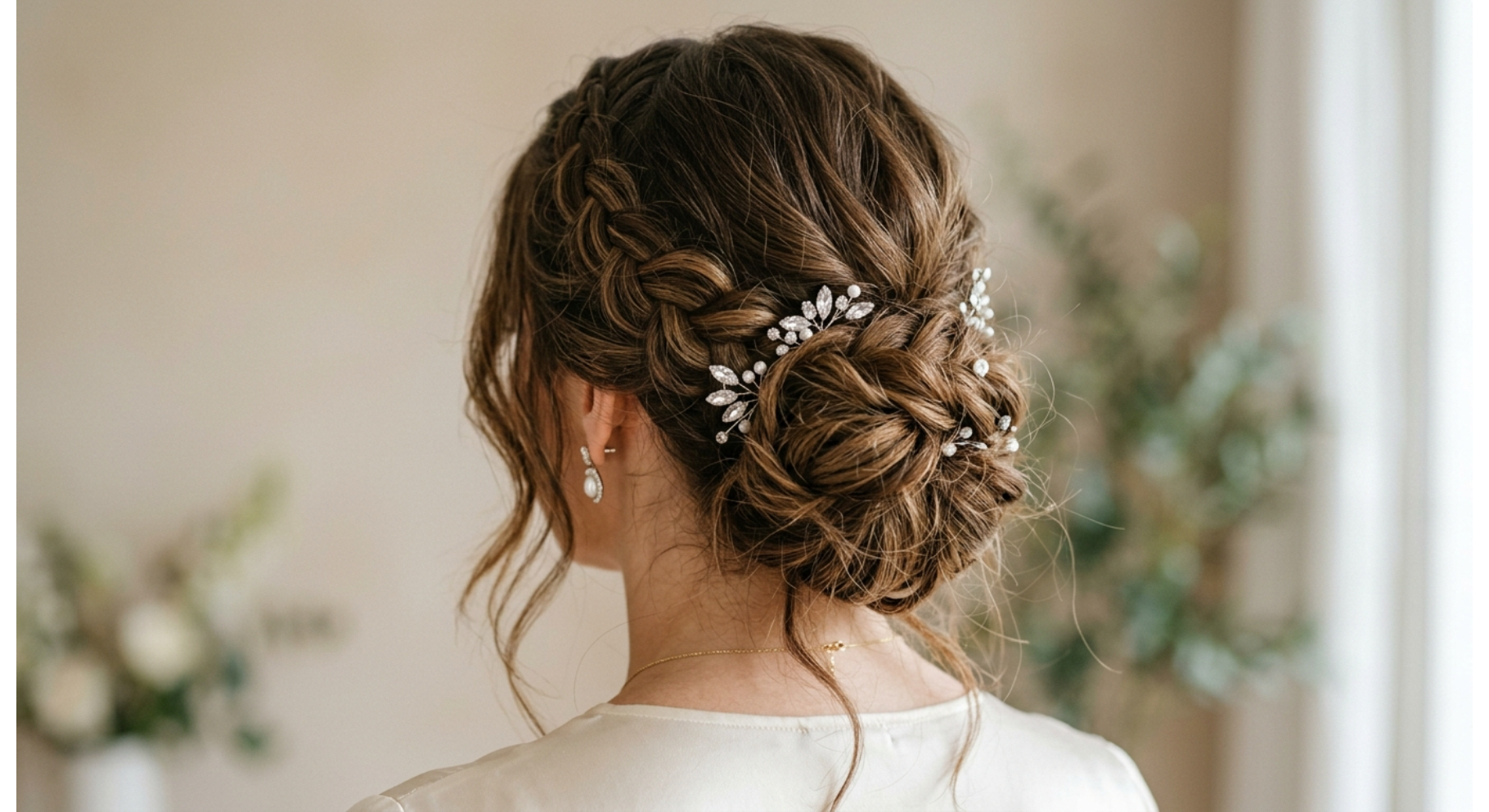 Textured Low Braided Bun