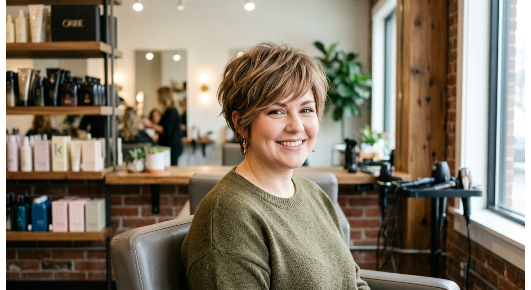 Textured Pixie with Side-Swept Bangs