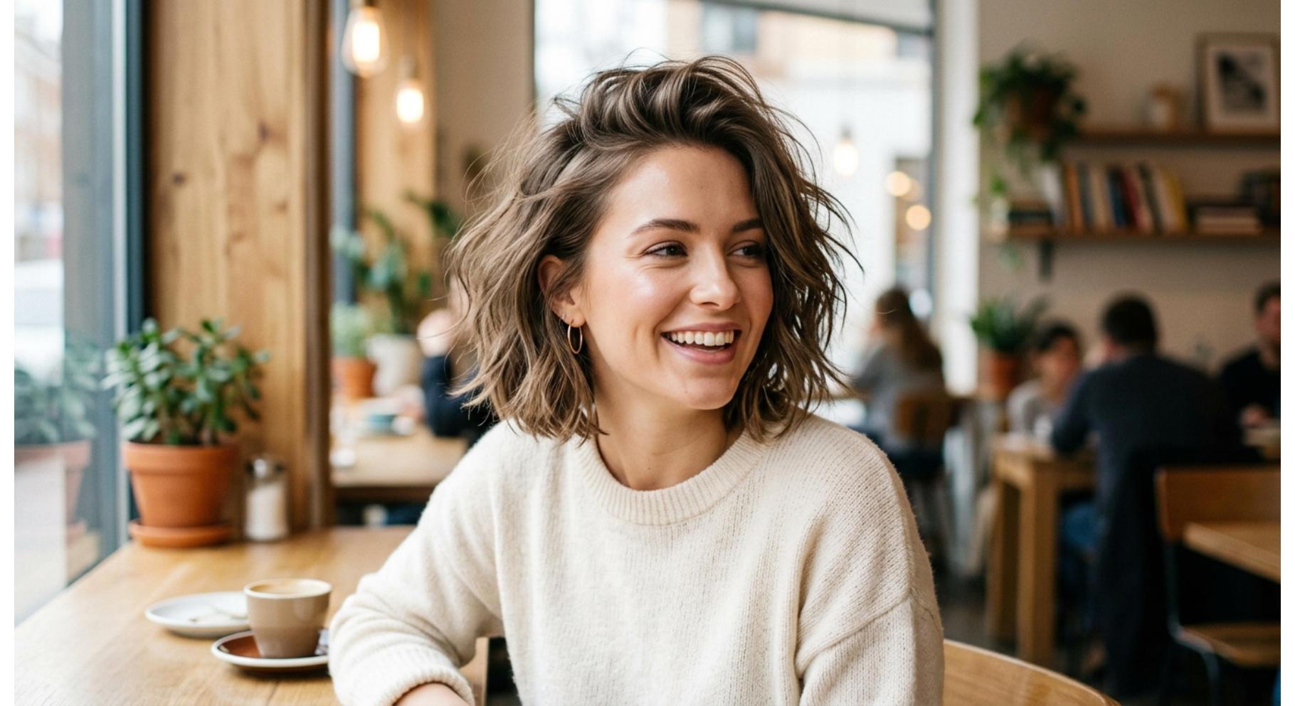 Tousled Messy Bob with Root Lift